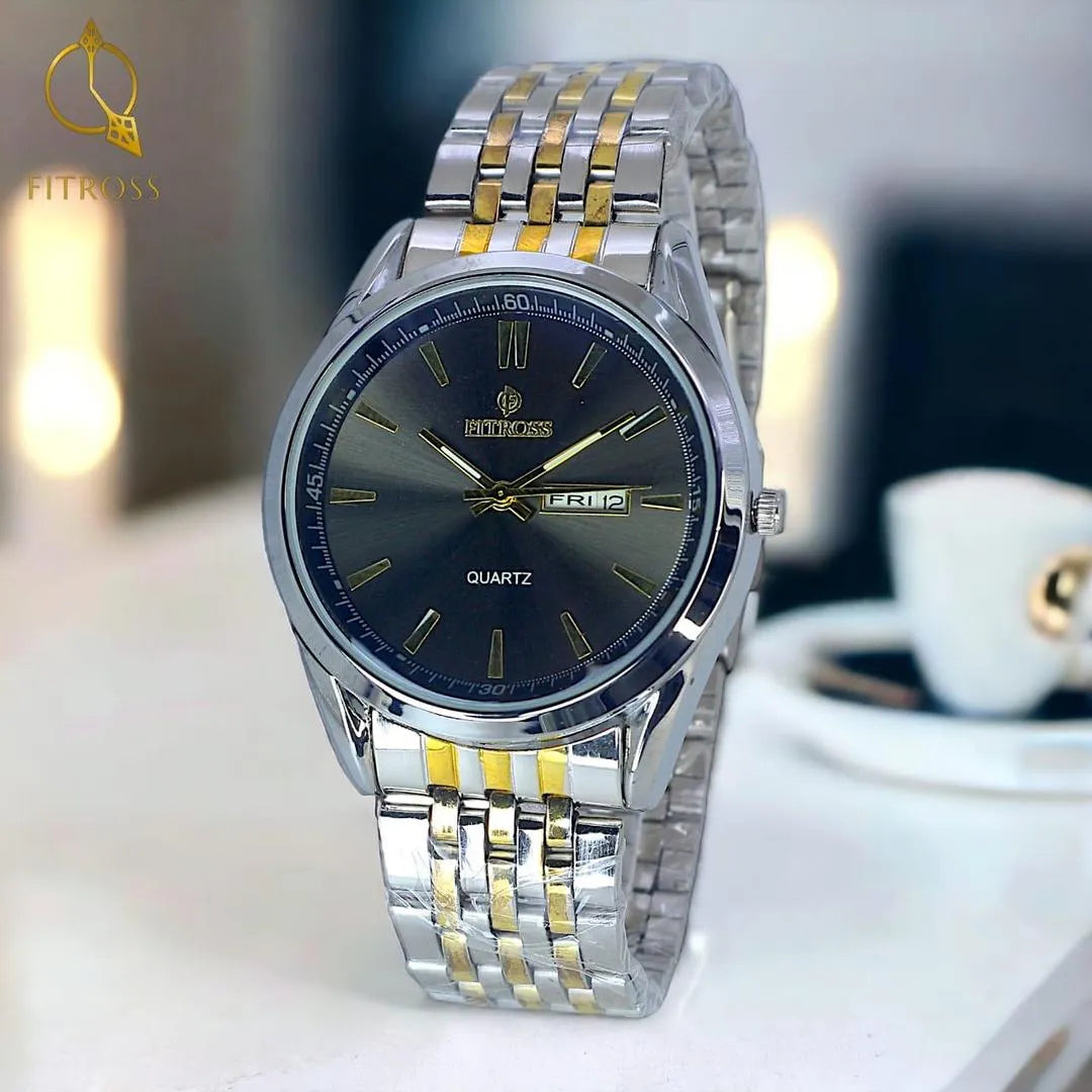 Classic Luxury Watch for Men / Boys With Day & Date Working - Random Multicolor Dial - Without Box Art# M247 -