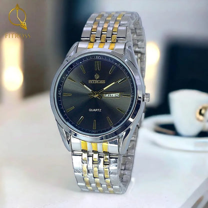 Classic Luxury Watch for Men / Boys With Day & Date Working - Random Multicolor Dial - Without Box Art# M247 -